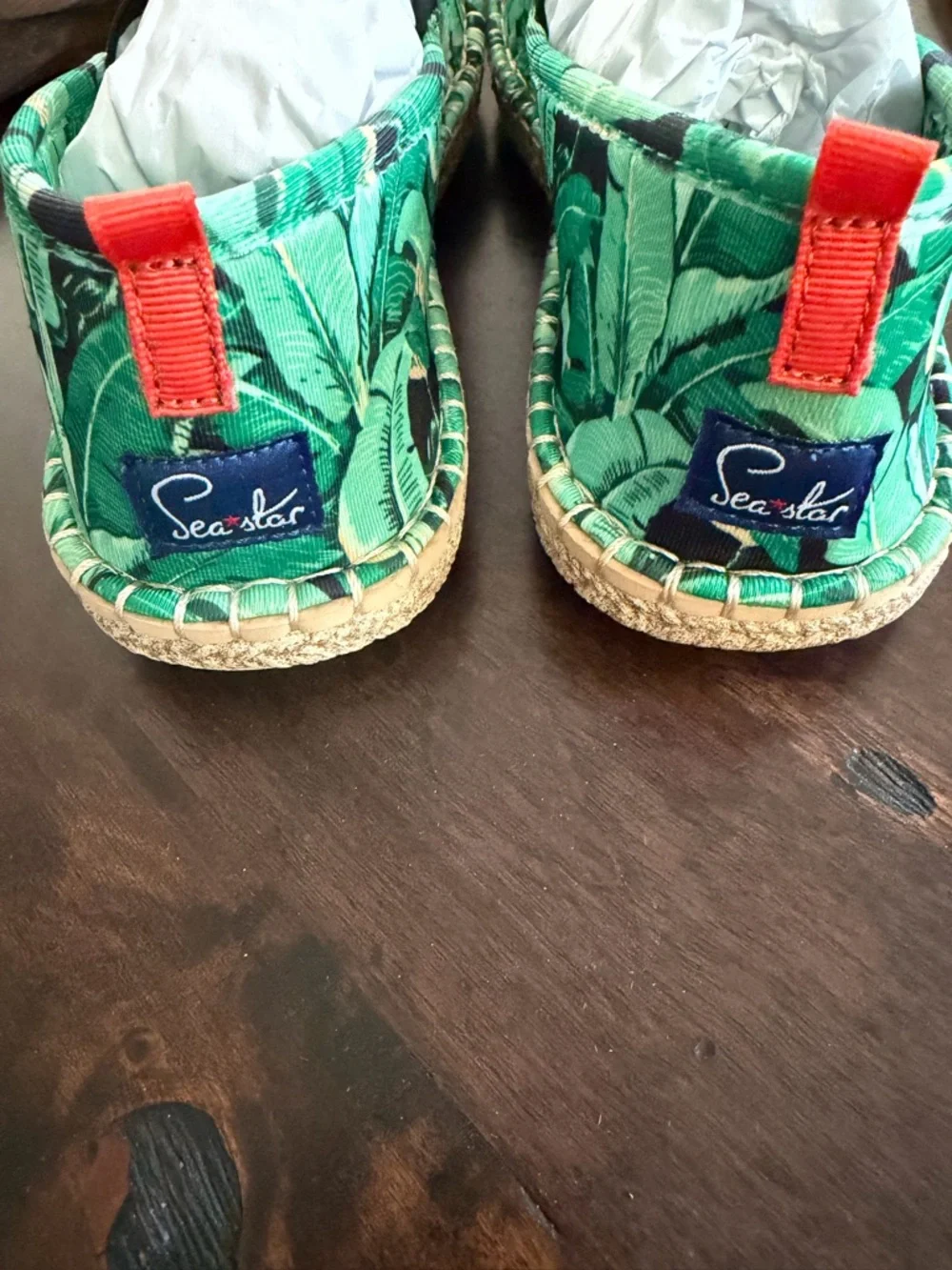 Sea Star Beachwear Green Tropical Slip-On Shoes